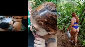 ruiva casada faz boquete no amigo do marido e depois vao pra uma trilha em sao vicente