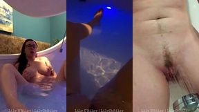 redhead s water masturbation (hydrobation) at the float pod