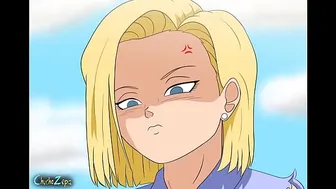 Android 18 has to hustle to pay off her debts.