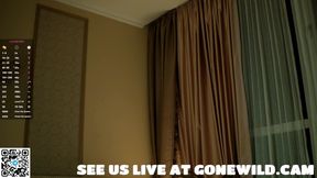 Blonde Bikini Tease in Hotel