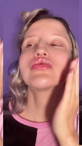 Pumps a Plug Pout Bimbo Transformation for Lip Obsession Clip by Findom Goaldigger