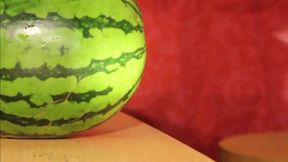 fruit fuck and self swallow - the best comes after cumming