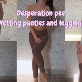 Desperation Pee Brown Leggings , Two Cameras