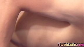 Real skinny twink Latino assfucked on set by BFs cock