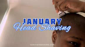 January Head Shaving