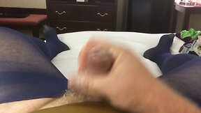 hot sissy cum pantyhose gold VS one piece