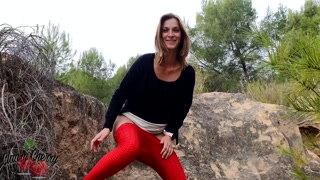 Full bladder emptied in nature - Claary Cherry