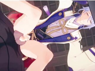 Ayato Gang Screw - Genshin Impact r34 Animation