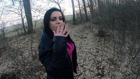 milfycalla – blowjob in the woods with husband’s friend 💋 downjacket fetish - ep. 249