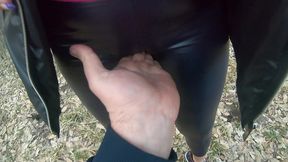 milfycalla – blowjob in the woods with husband’s friend 💋 downjacket fetish - ep. 249