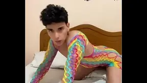Femboy in Lace Dresses Off While Masturbating Seductively – NaughtyLads 18+