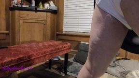 Daphne Dressing Room Panty Tease Sparkly Dress