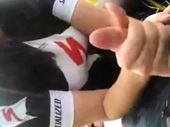 Sweet Cyclist Giving A Handjob