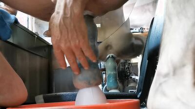 Almost Caught Trying My New Silicone Creation Out In The Tool Shed