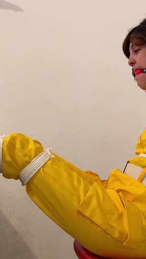 April O'neil Barefoot and Tickled