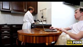 SIS PORN Girl with no boobs likes impudent pastime that includes dirty bonking by stepbro