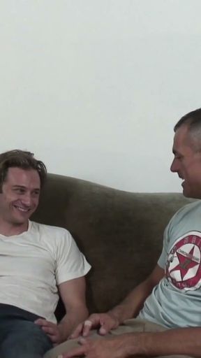 Skinny Twink Gives Athletic DILF Bear Anal   Clip 1