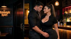 ep 2 valeria tiene un segundo trabajo en un bar y cuando llea un cliente antes del cierre le seduce, ella no puede evitar follarlo a escondidas de su novio- porno en espanol