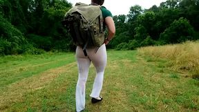 thong leotard camping trip