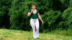 thong leotard camping trip