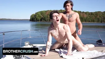 Dalton Riley fucks his step brother's best friend Caleb Morphy bareback