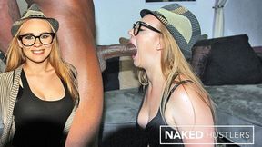 Wild Blonde Tiffany Kohl rides black monster cock