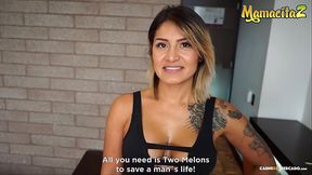 MAMACITAZ - Sexy MILF Latina Camila Santos Has Hot Sex With Two Nice Guys