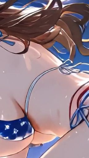 Step Stepsister's Fireworks Creampie While Everybody Watches Outside - Ai Animation