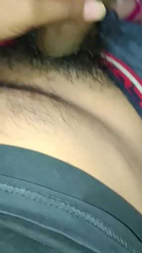 Indian Boy Passionately Masturbating at Night