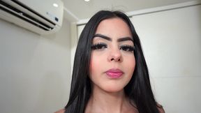 very pretty 18 years old brazilian giving handjob to a big black cock (hand job, teen 18+, fetish, men of culture friendly)
