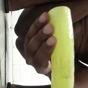 hoy boy anal masterbation by homemade dildo.