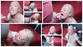 My XXL cum-filled experience in a porn cinema in Bavaria!Part 18 "Public Dirndl XXL Blowjob-Bukkake-Cum-Swallowing Action for Everyone at Oktoberfest!