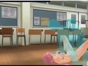 [CM3D2] - The Future Diary hentai, Yuno Gasai quick gangbang in class