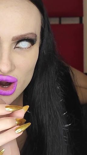 Hungry Zombie Gothic Witch Bites Your Dick POV