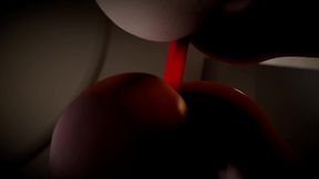 lesbian dildo double anal penetration - 3d porn