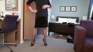 SISSY Sarah in sexy skirts and heels
