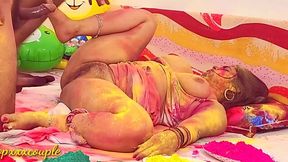 Raunchy Widow Sister-in-Law Gets Hardcore on Holi Day