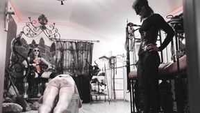 Extreme RIDING CROP WHIPPING double sadism