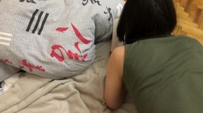 My stepsister is reading her new book while I fuck her.