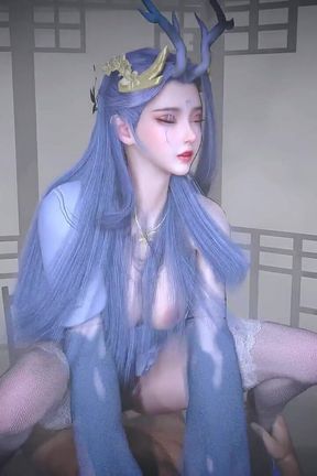3D Super Hot Asian Cosplay Slut Got Fucked by Big Dick Stranger