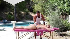 massage session to fuck session with sexy blonde vanna rose