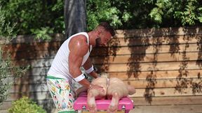 massage session to fuck session with sexy blonde vanna rose