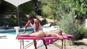 massage session to fuck session with sexy blonde vanna rose