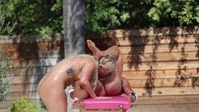 massage session to fuck session with sexy blonde vanna rose