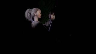 Lesbian Elves eat each other up and scissor standing up.