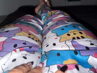 WEARING MY SILK PAJAMAS FOR THE FIRST TIME