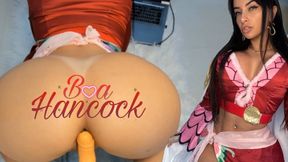 Emanuelly Raquel Emanuelly Raquel cosplaying Boa Hancock JOI DIRTY TALK ANAL