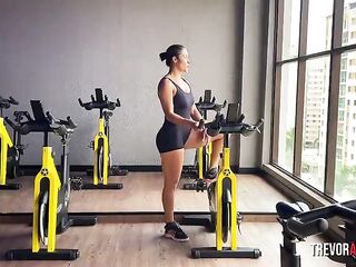 After the gym, she couldn't resist and nursed me until milk came out