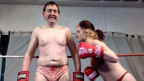 Rosie VS Graham Arm Wrestling and Boxing with Belly Punching forfeit