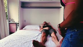 i got a hard-on watching my stepmother sunbathing, the slut noticed and just waited for me to go up to the room and convinced me to fuck and cum inside that little ass. vagninho e luna oliveira